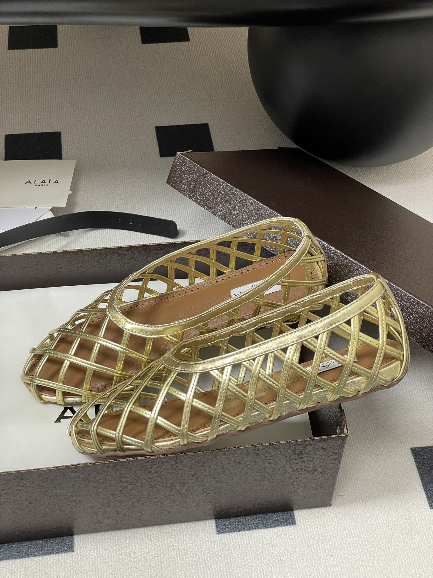 ua alaïa cage ballet flats(cusT0mized size 7-10 days production time)