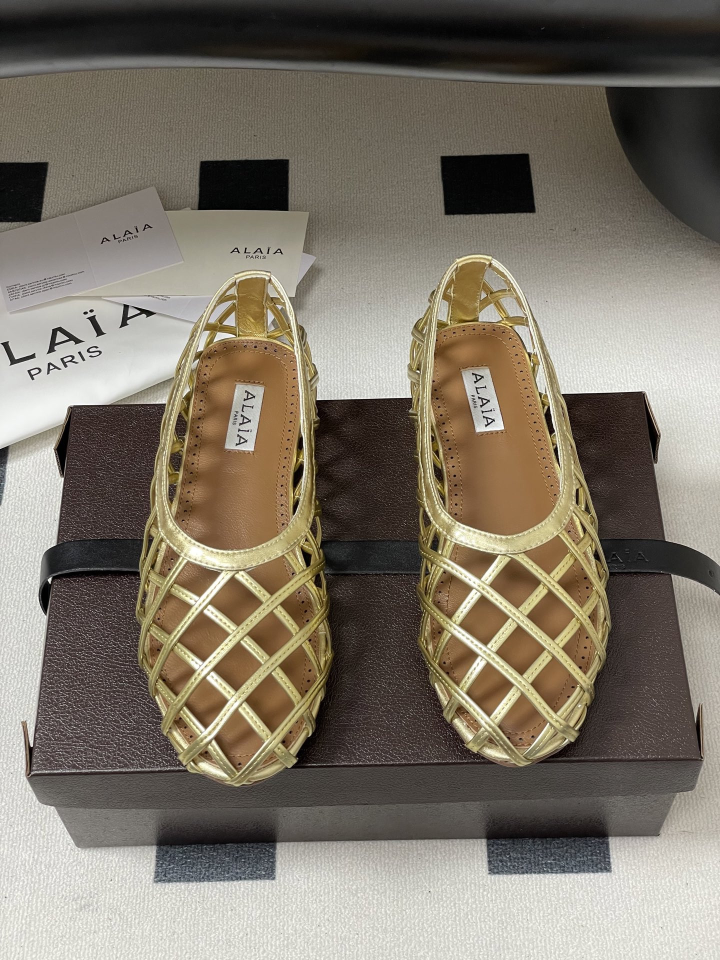 ua alaïa cage ballet flats(cusT0mized size 7-10 days production time)