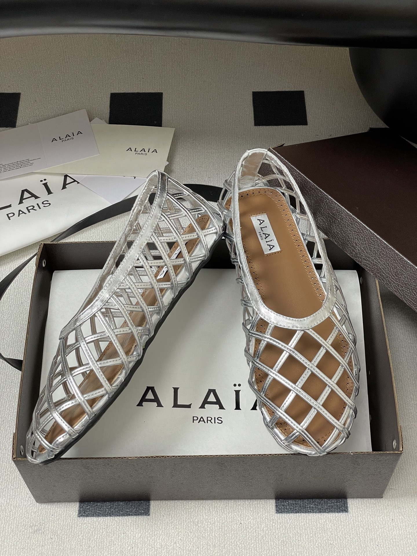 ua alaïa cage ballet flats(cusT0mized size 7-10 days production time)
