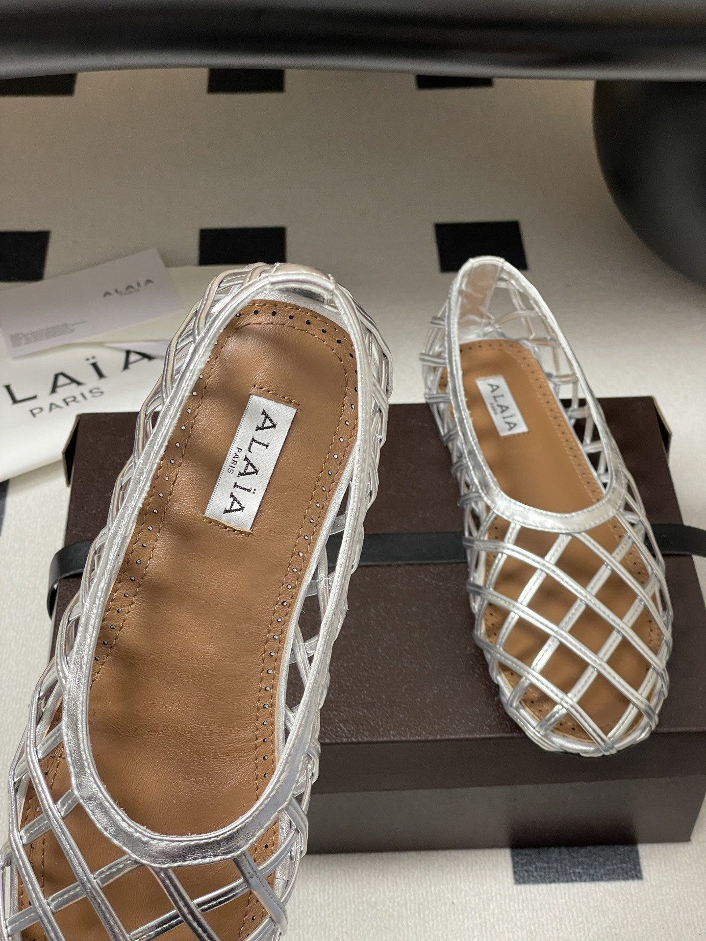ua alaïa cage ballet flats(cusT0mized size 7-10 days production time)