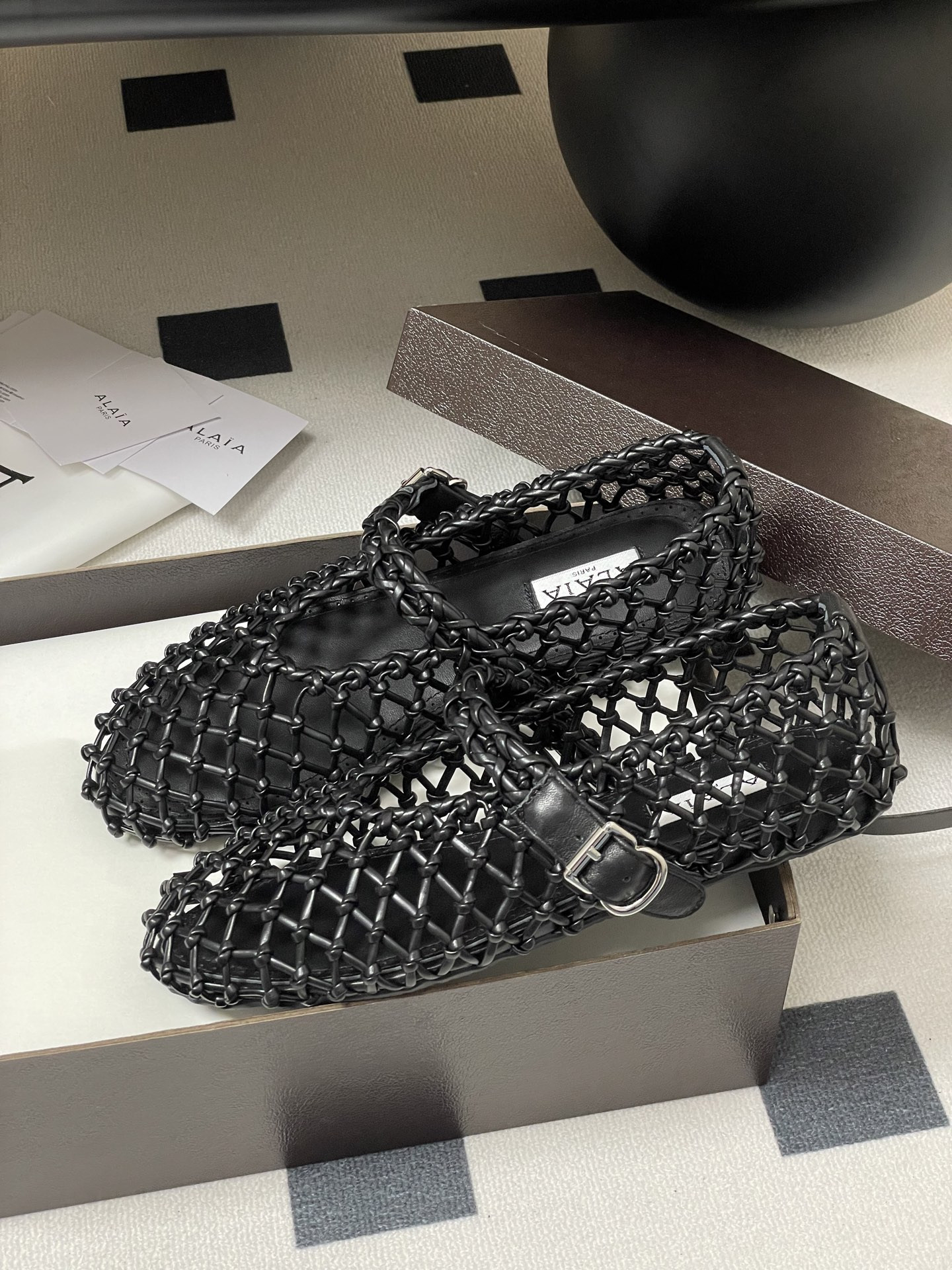 ua alaïa braided ballet flats(cusT0mized size 7-10 days production time)