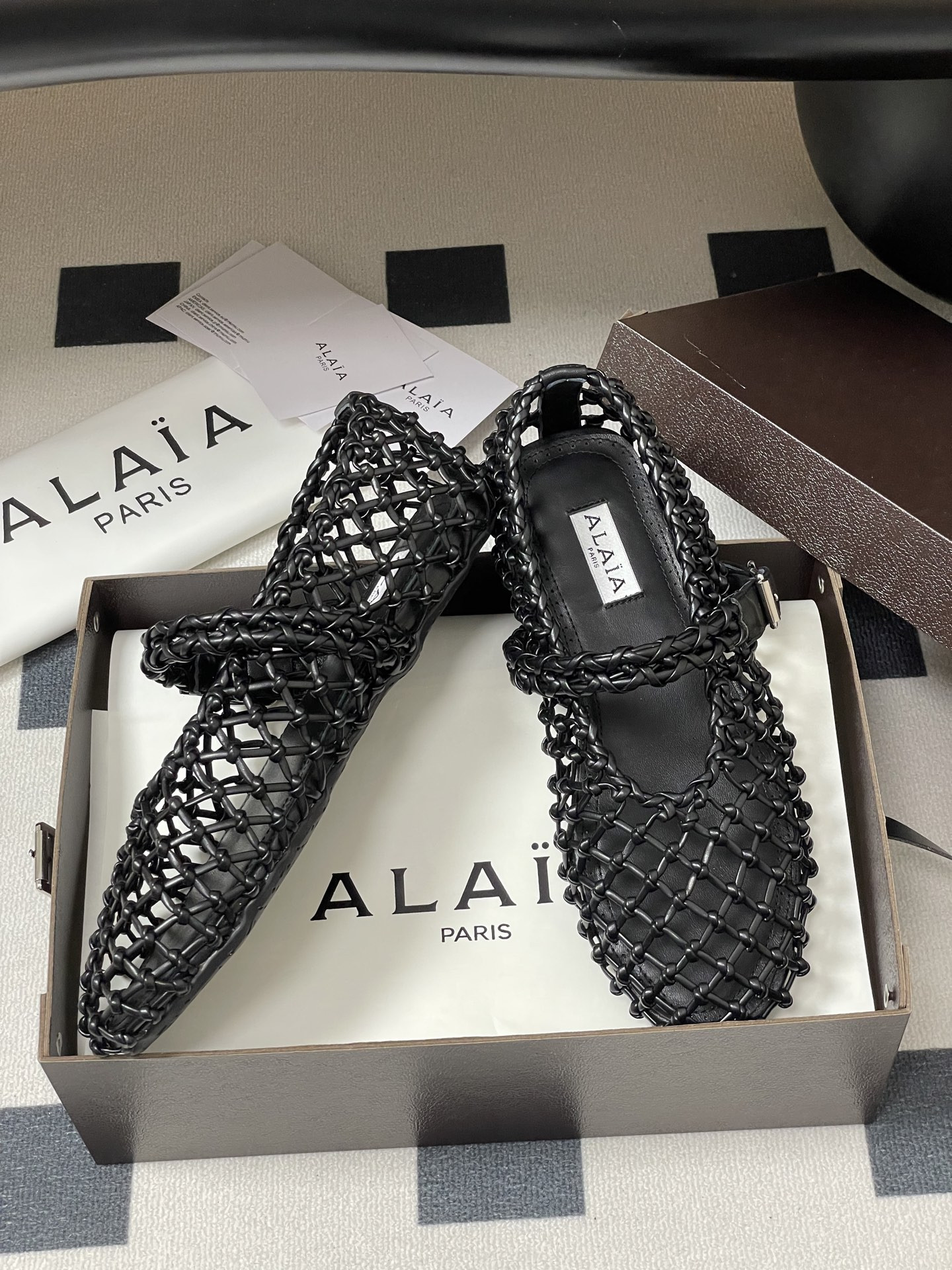 ua alaïa braided ballet flats(cusT0mized size 7-10 days production time)