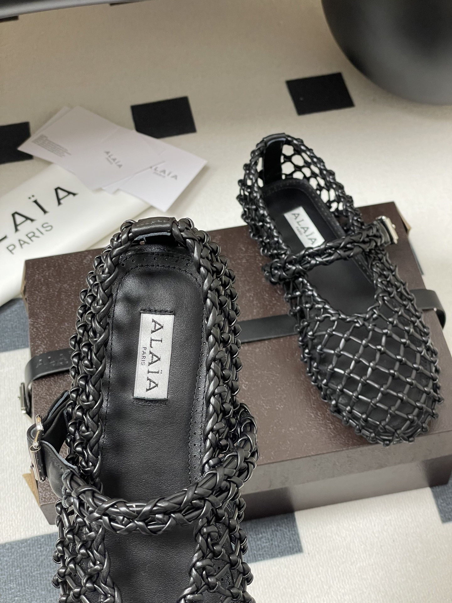 ua alaïa braided ballet flats(cusT0mized size 7-10 days production time)