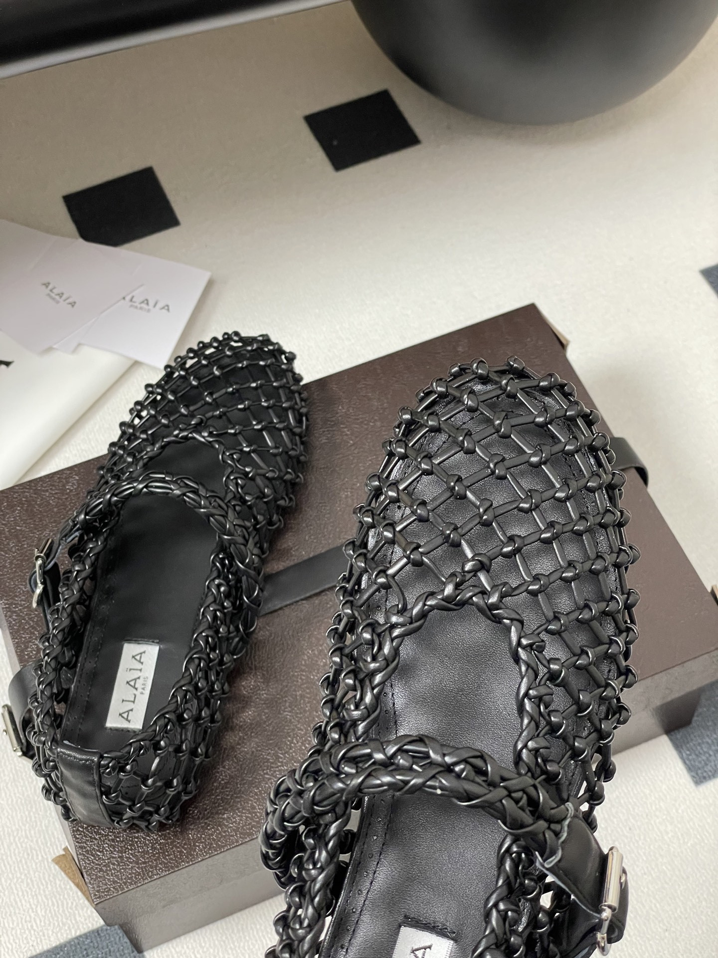 ua alaïa braided ballet flats(cusT0mized size 7-10 days production time)