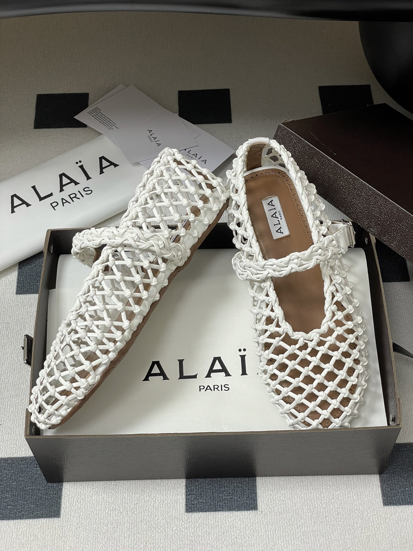 ua alaïa braided ballet flats(cusT0mized size 7-10 days production time)