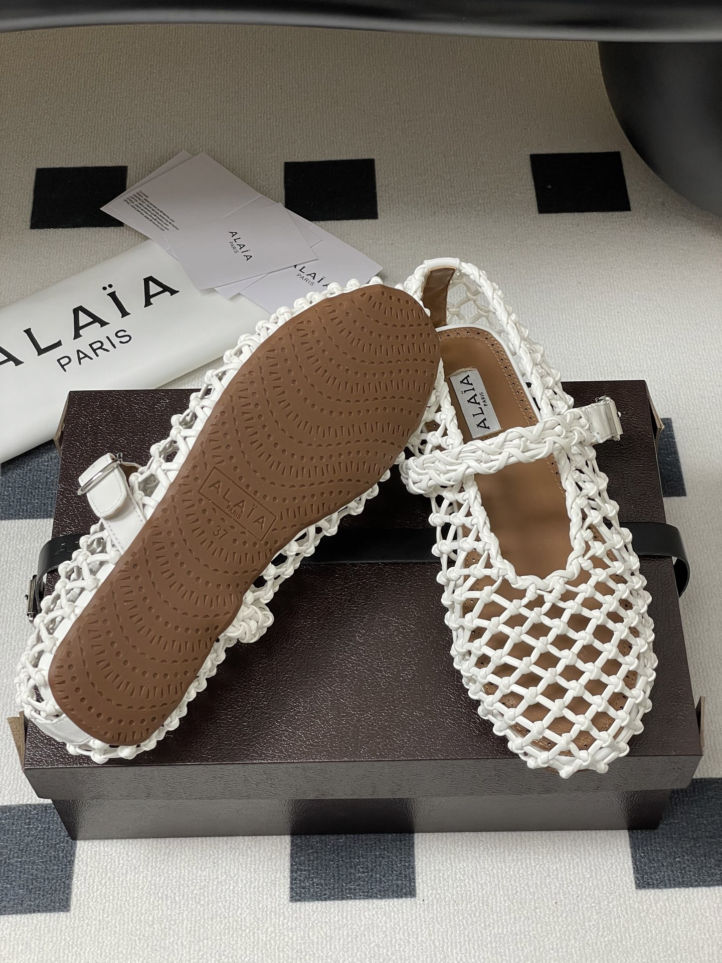 ua alaïa braided ballet flats(cusT0mized size 7-10 days production time)