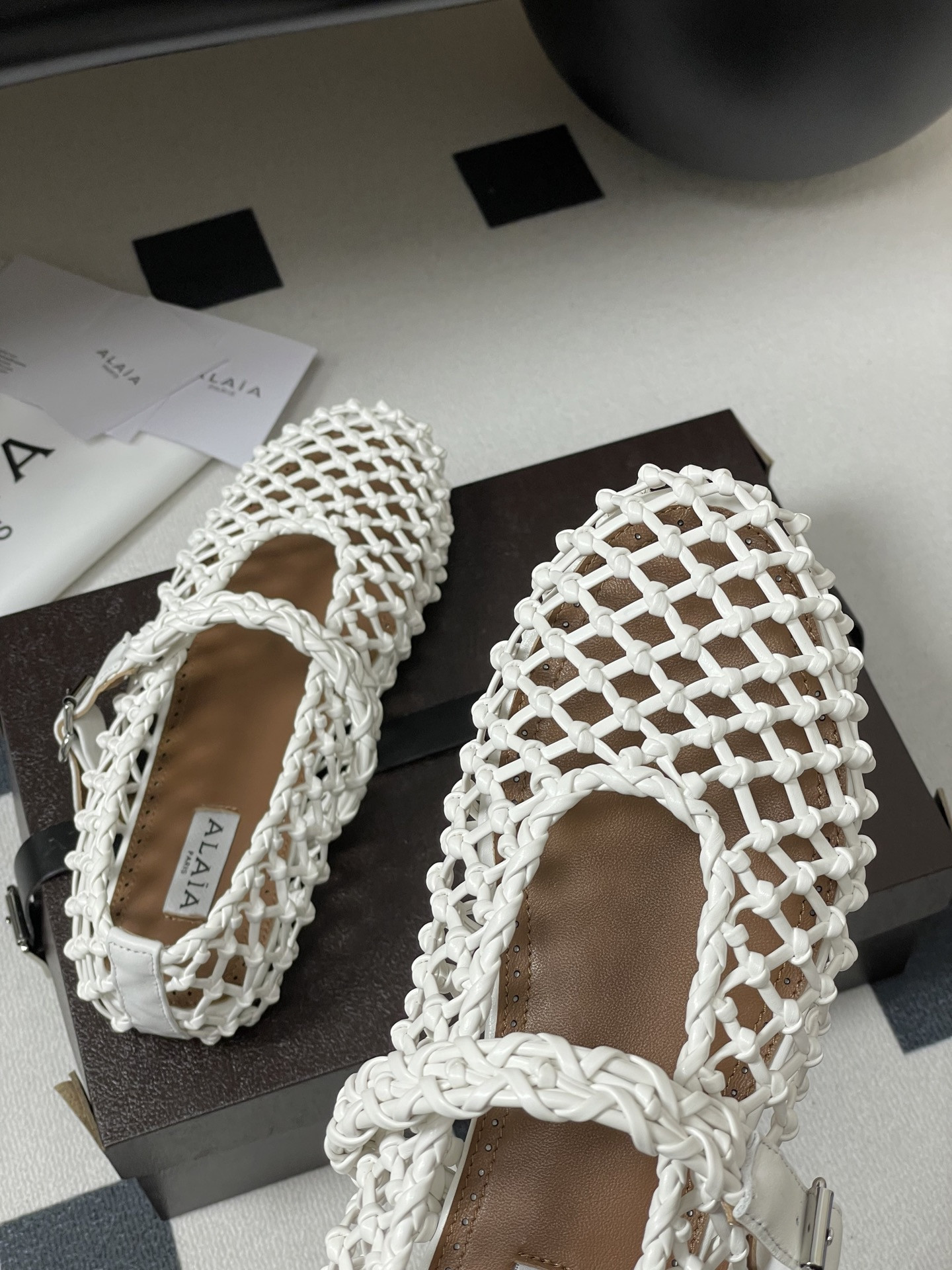 ua alaïa braided ballet flats(cusT0mized size 7-10 days production time)
