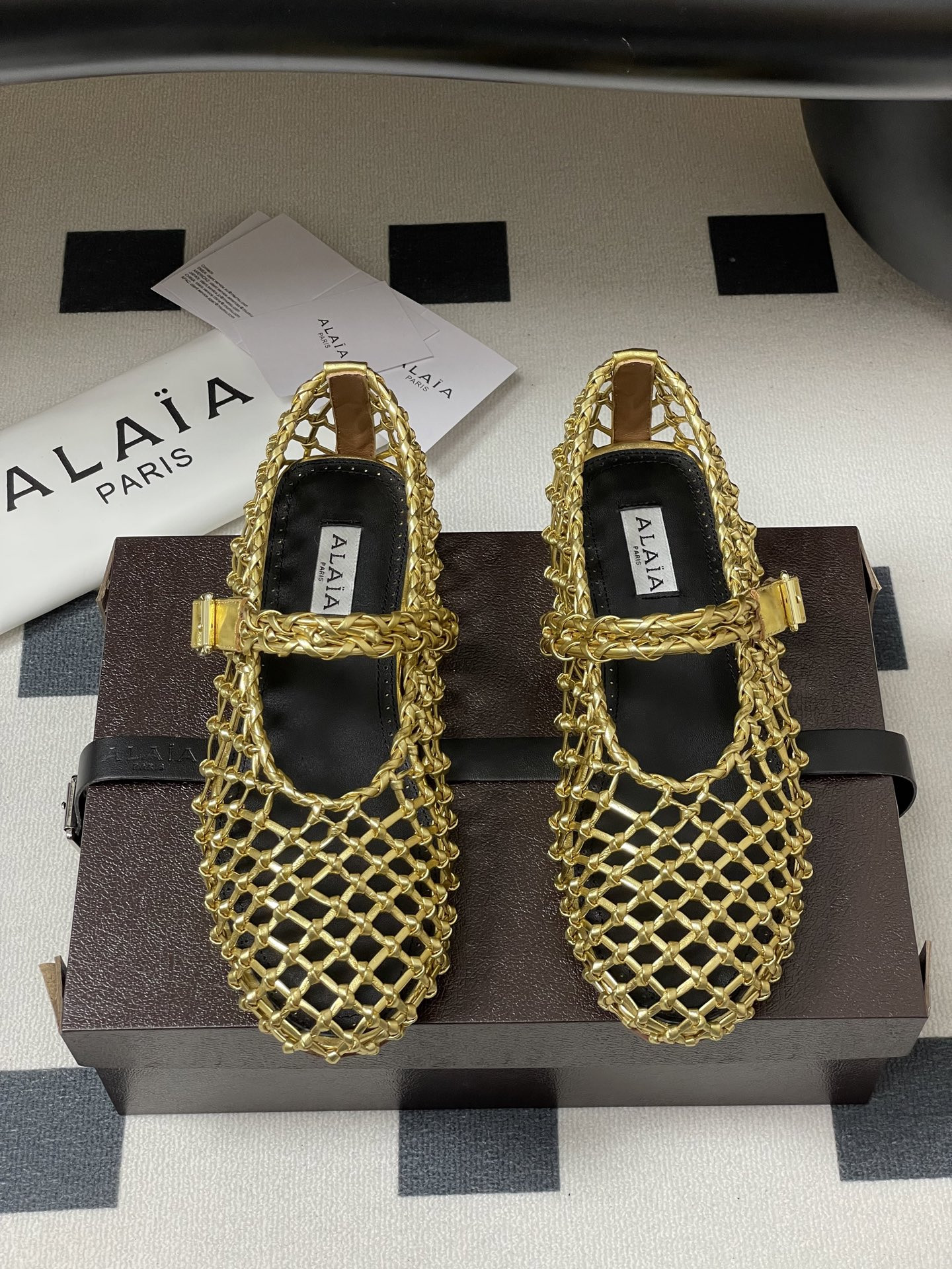 ua alaïa braided ballet flats(cusT0mized size 7-10 days production time)