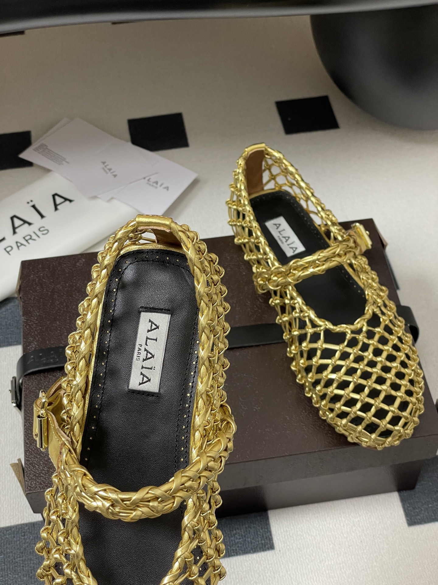 ua alaïa braided ballet flats(cusT0mized size 7-10 days production time)