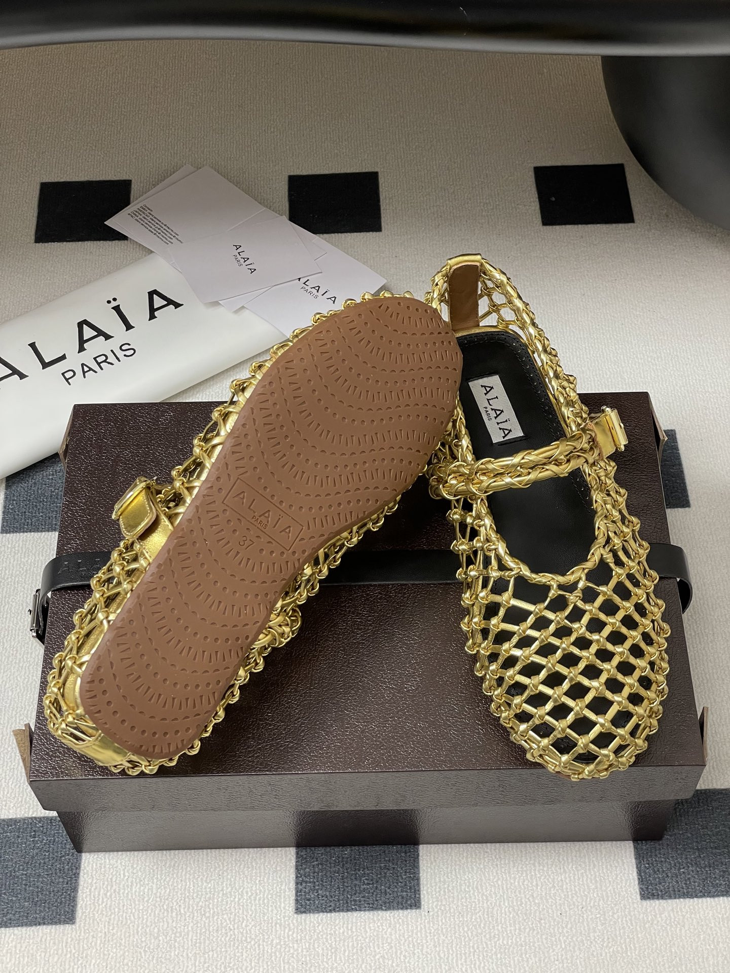 ua alaïa braided ballet flats(cusT0mized size 7-10 days production time)