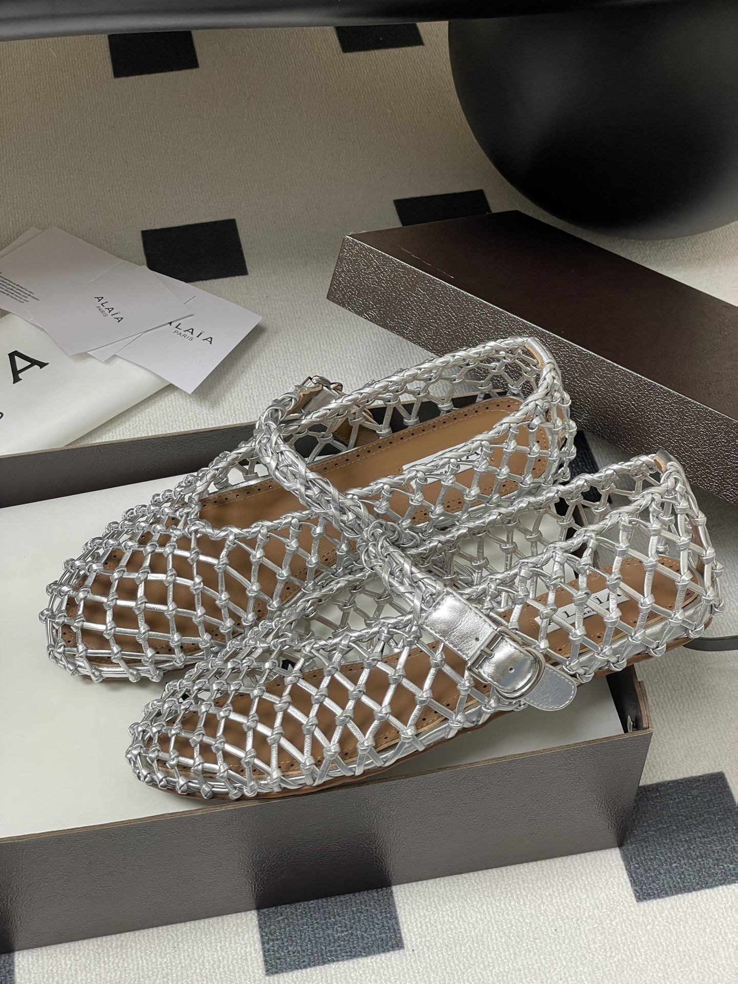ua alaïa braided ballet flats(cusT0mized size 7-10 days production time)