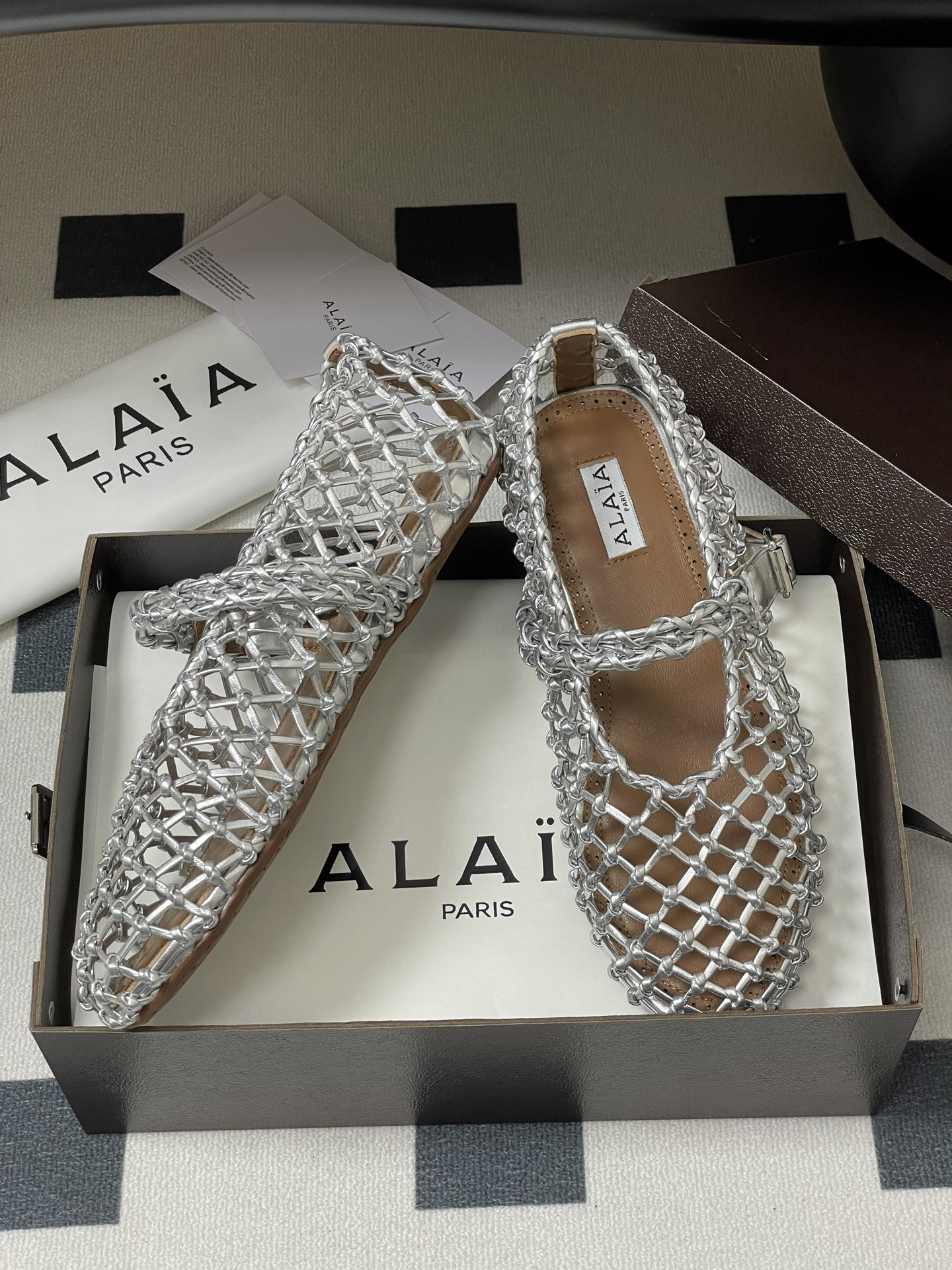 ua alaïa braided ballet flats(cusT0mized size 7-10 days production time)