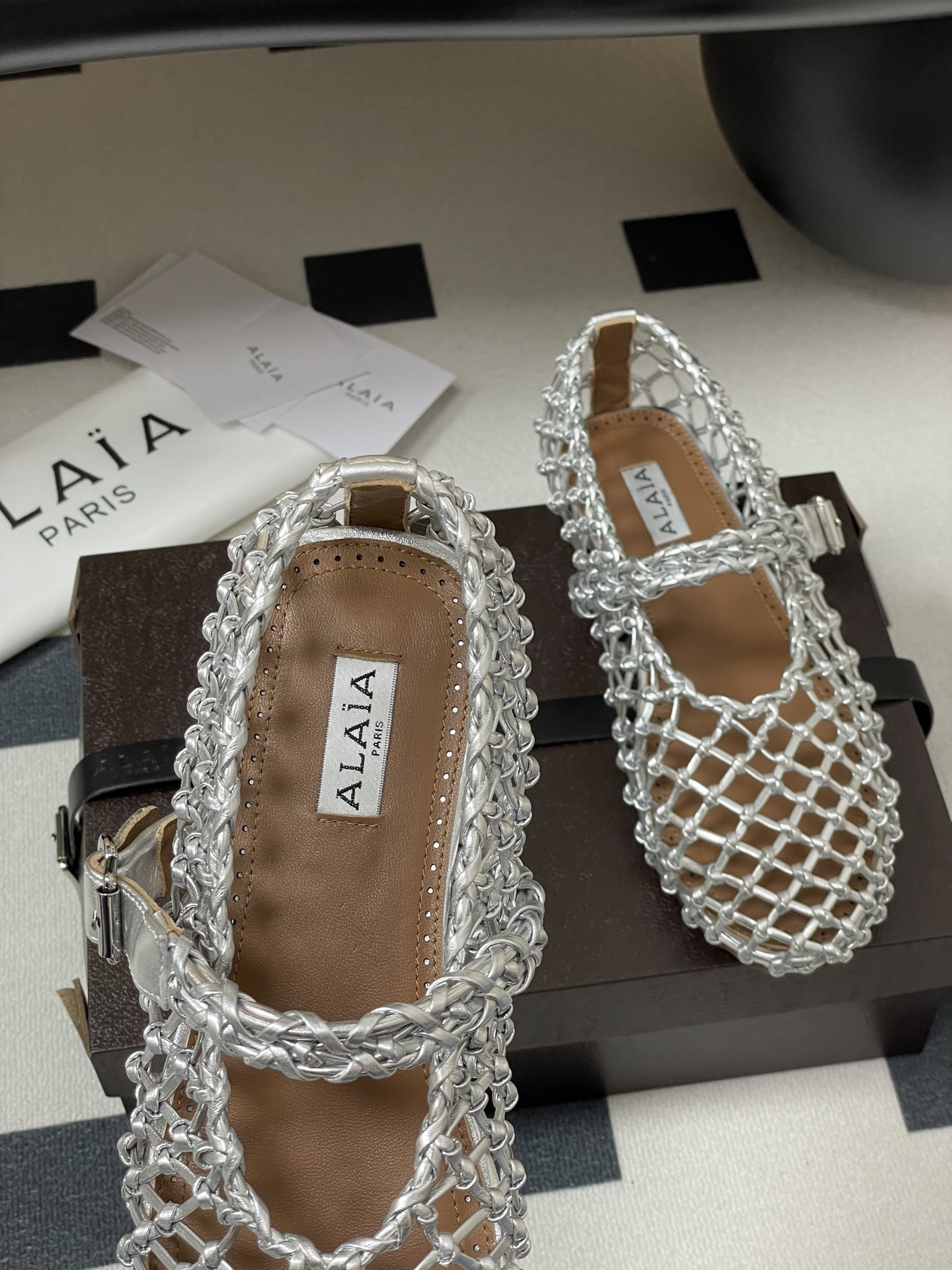 ua alaïa braided ballet flats(cusT0mized size 7-10 days production time)