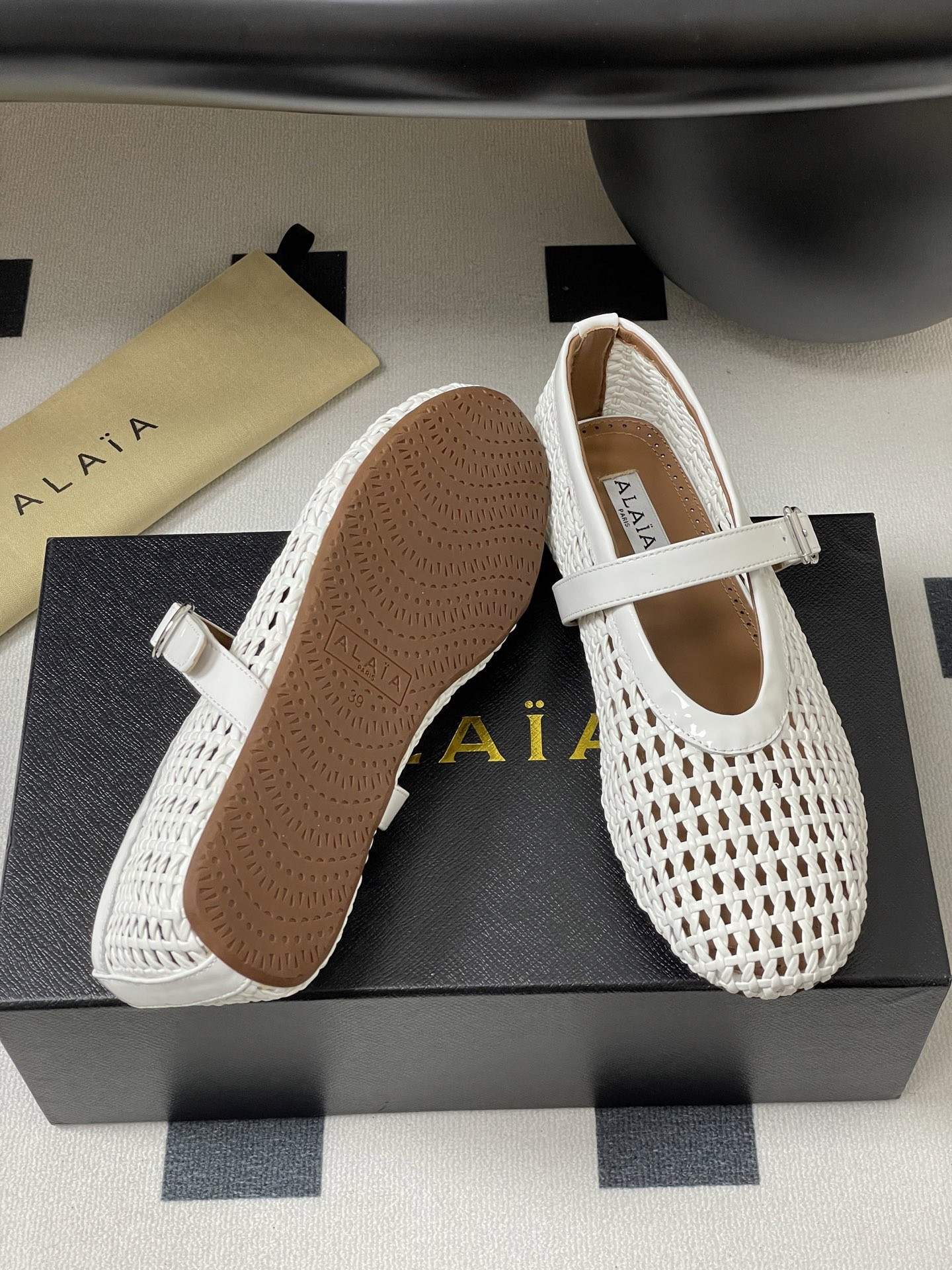 ua alaïa braided ballet flats(cusT0mized size 7-10 days production time)