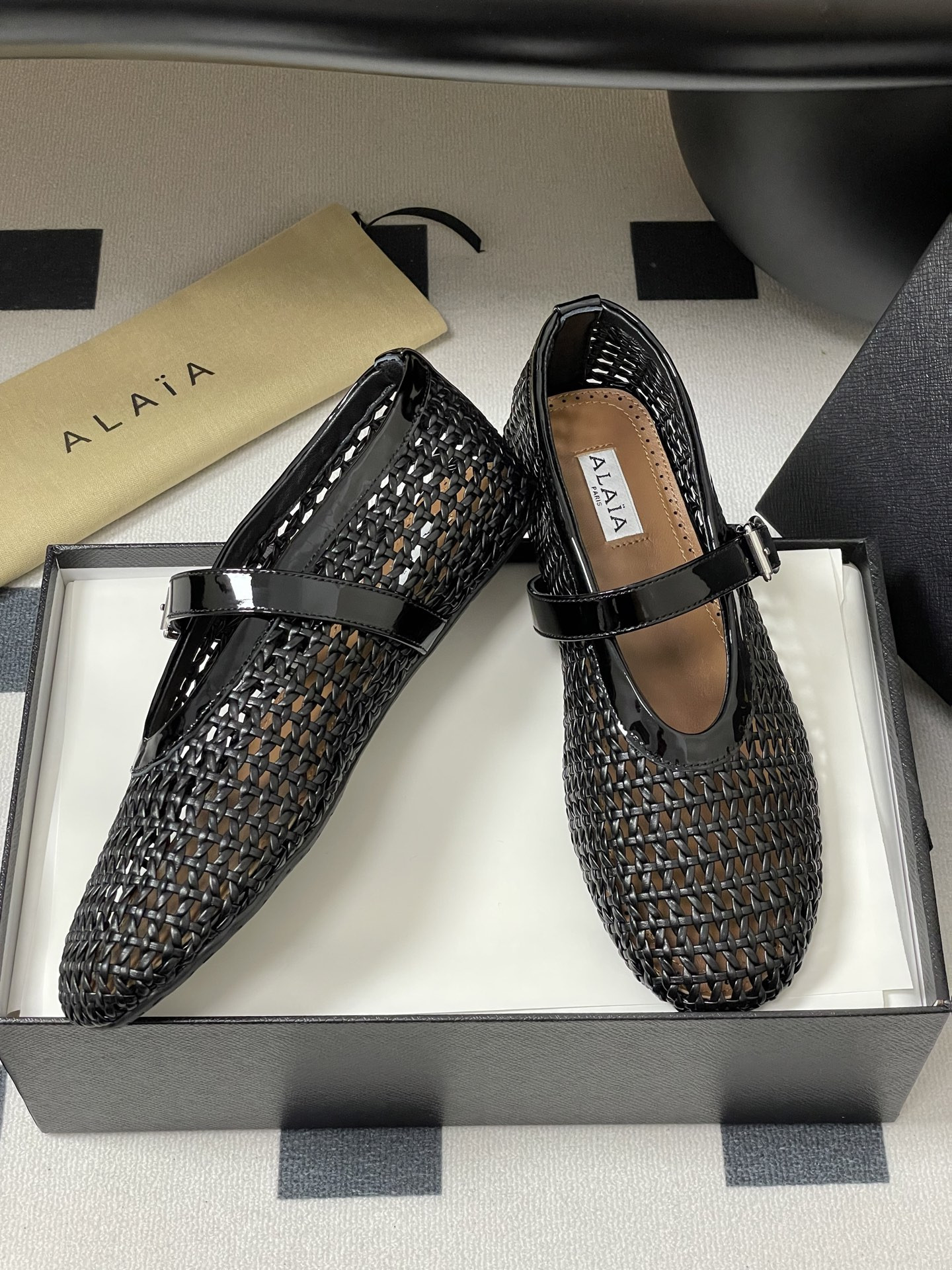 ua alaïa braided ballet flats(cusT0mized size 7-10 days production time)