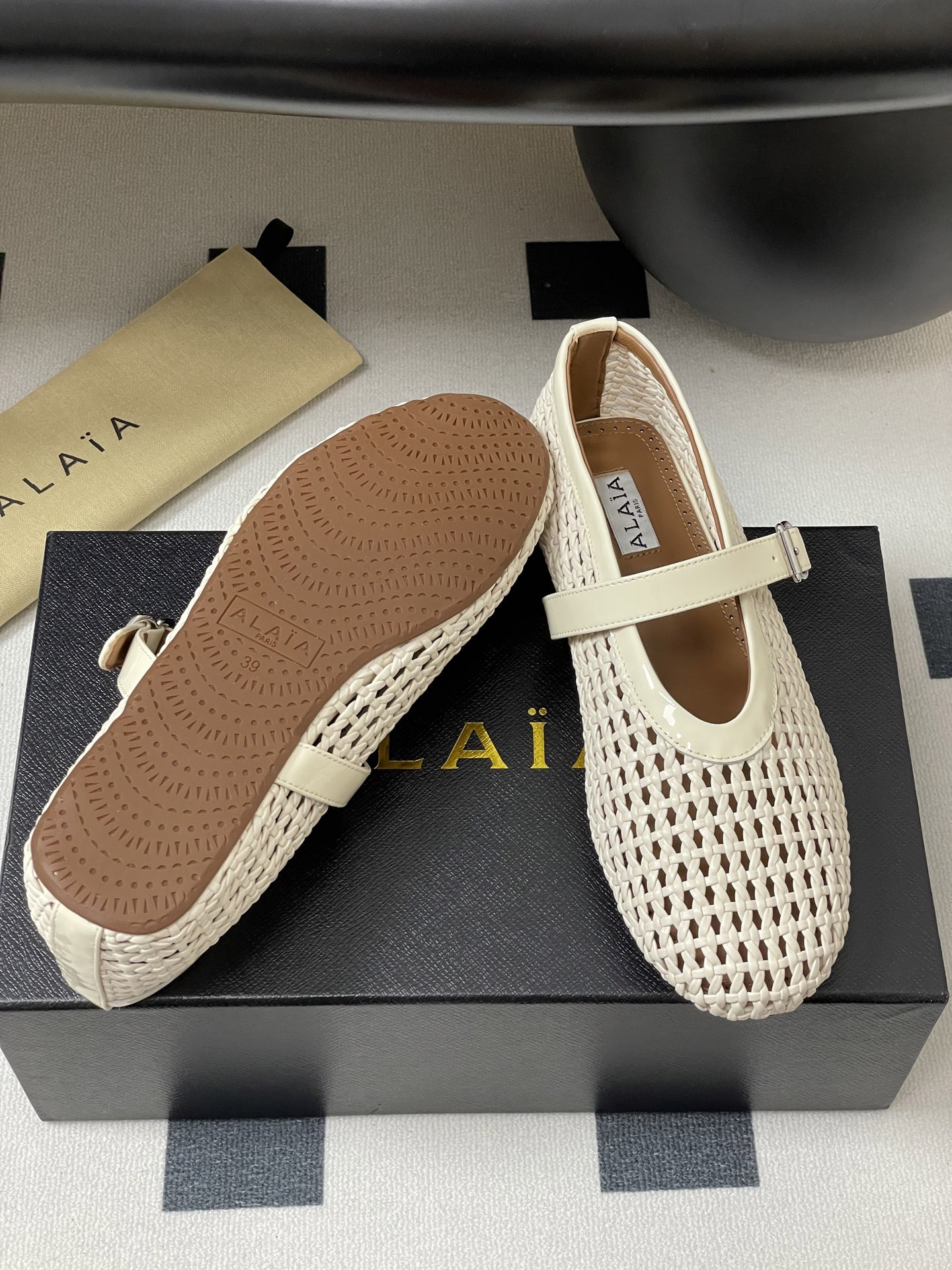 ua alaïa braided ballet flats(cusT0mized size 7-10 days production time)
