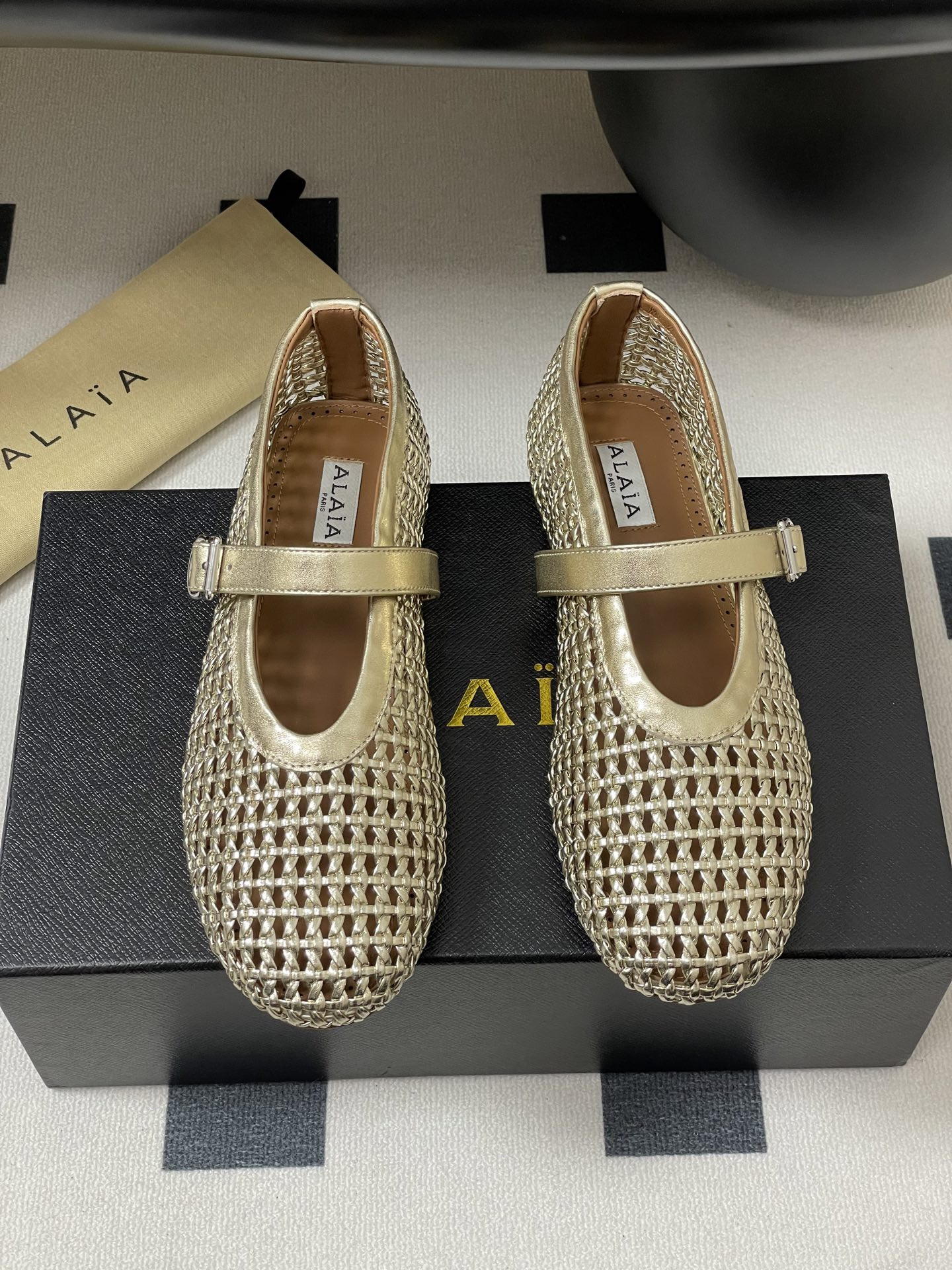 ua alaïa braided ballet flats(cusT0mized size 7-10 days production time)