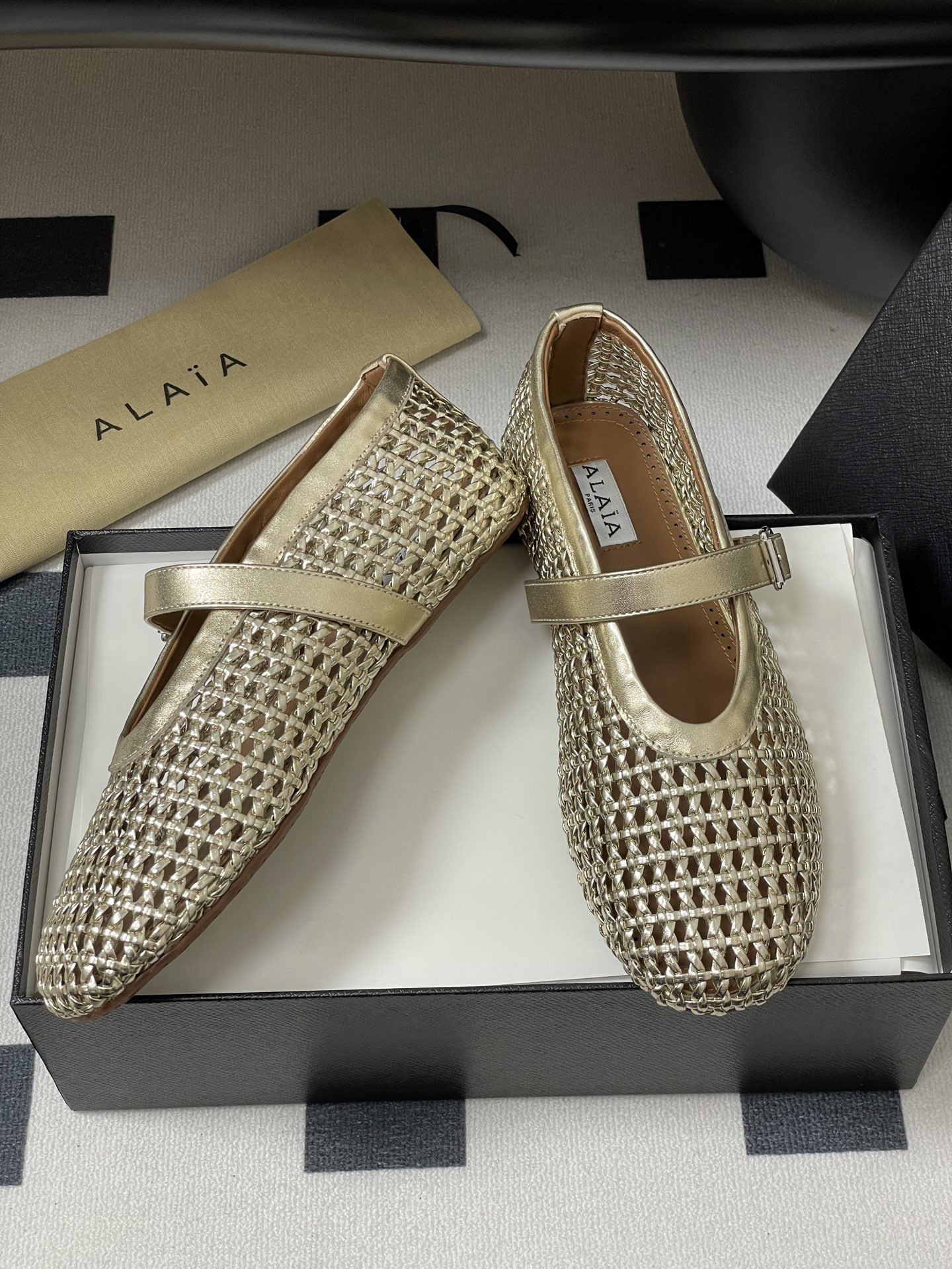 ua alaïa braided ballet flats(cusT0mized size 7-10 days production time)