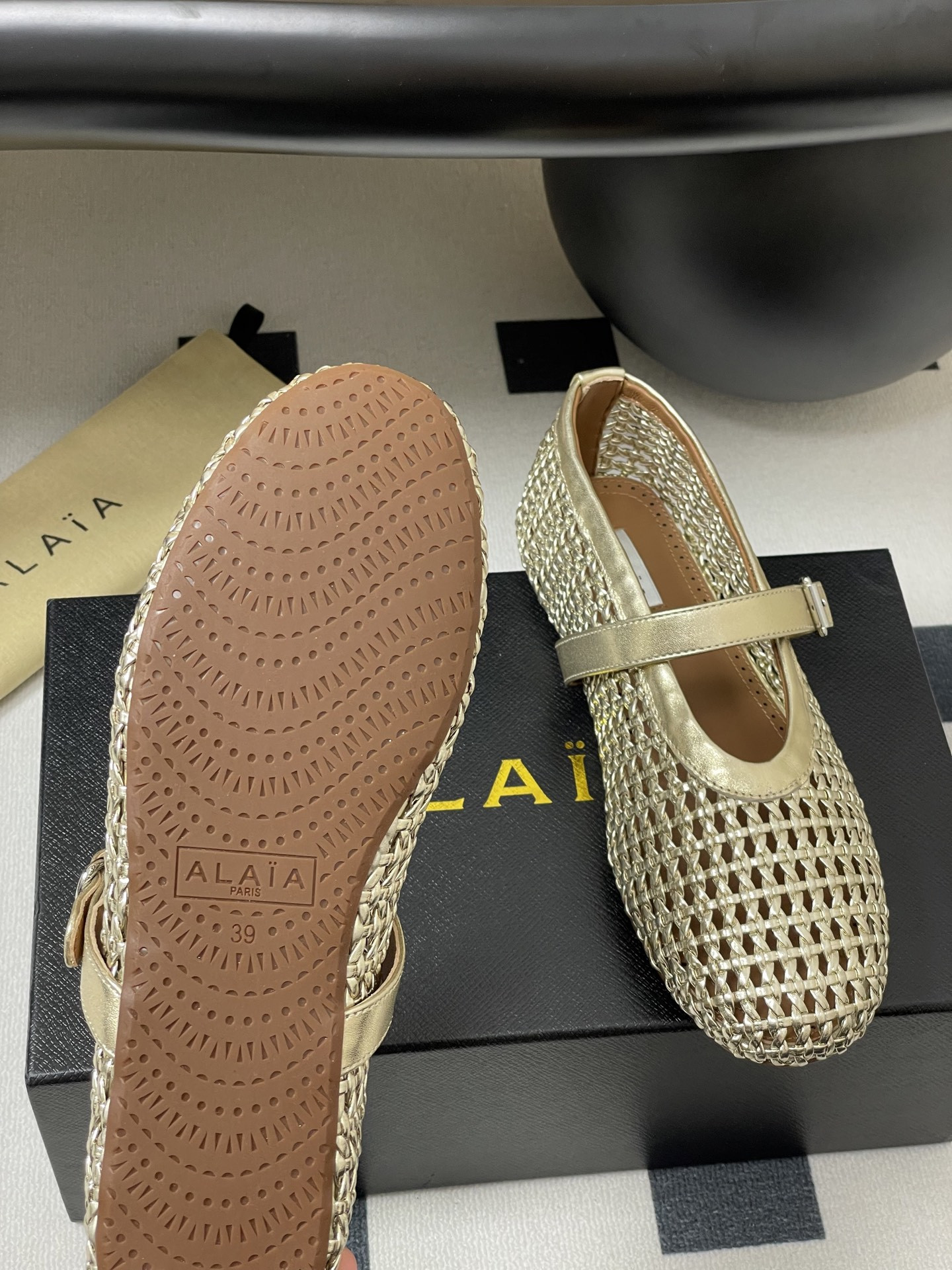 ua alaïa braided ballet flats(cusT0mized size 7-10 days production time)