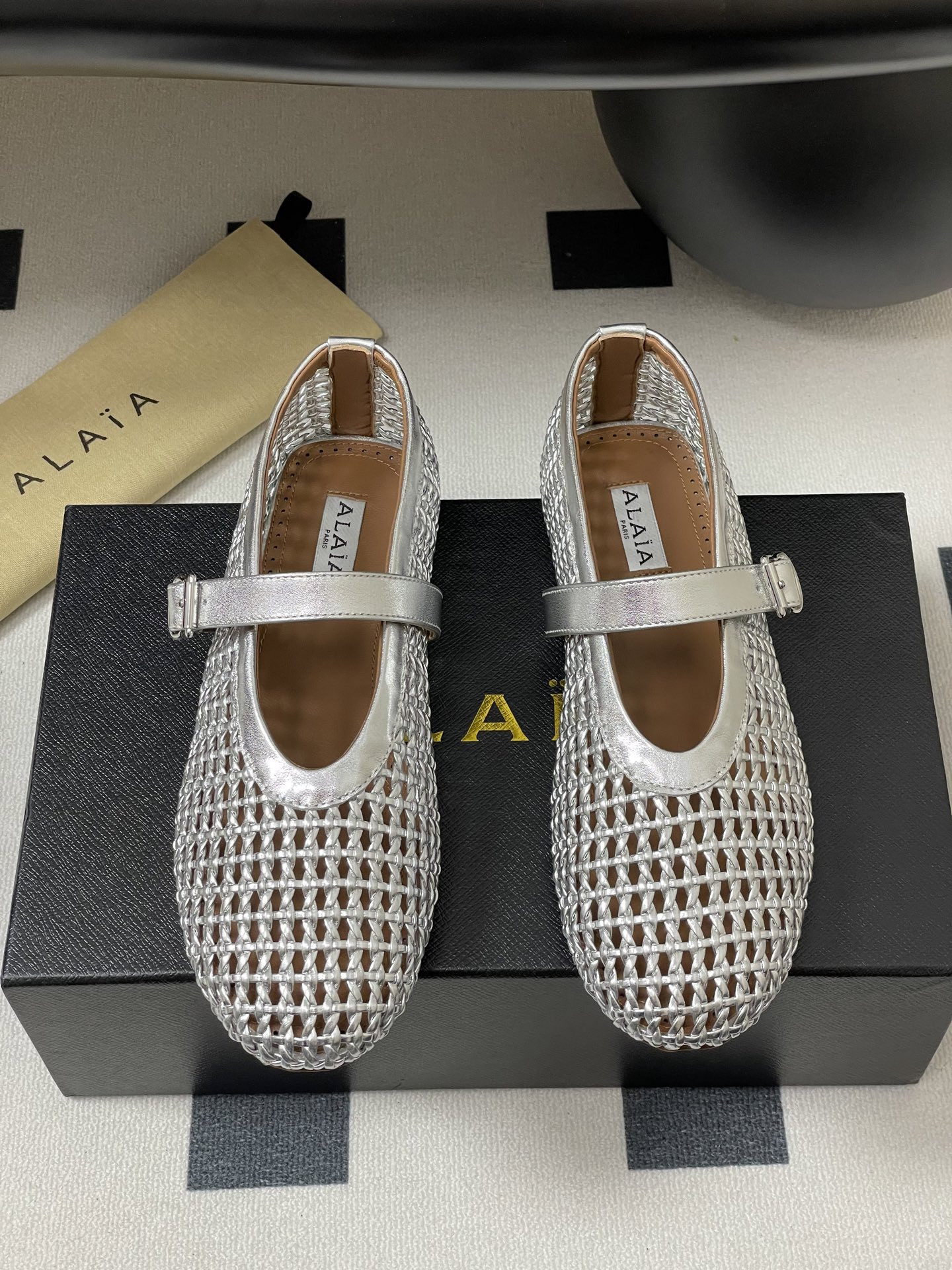 ua alaïa braided ballet flats(cusT0mized size 7-10 days production time)