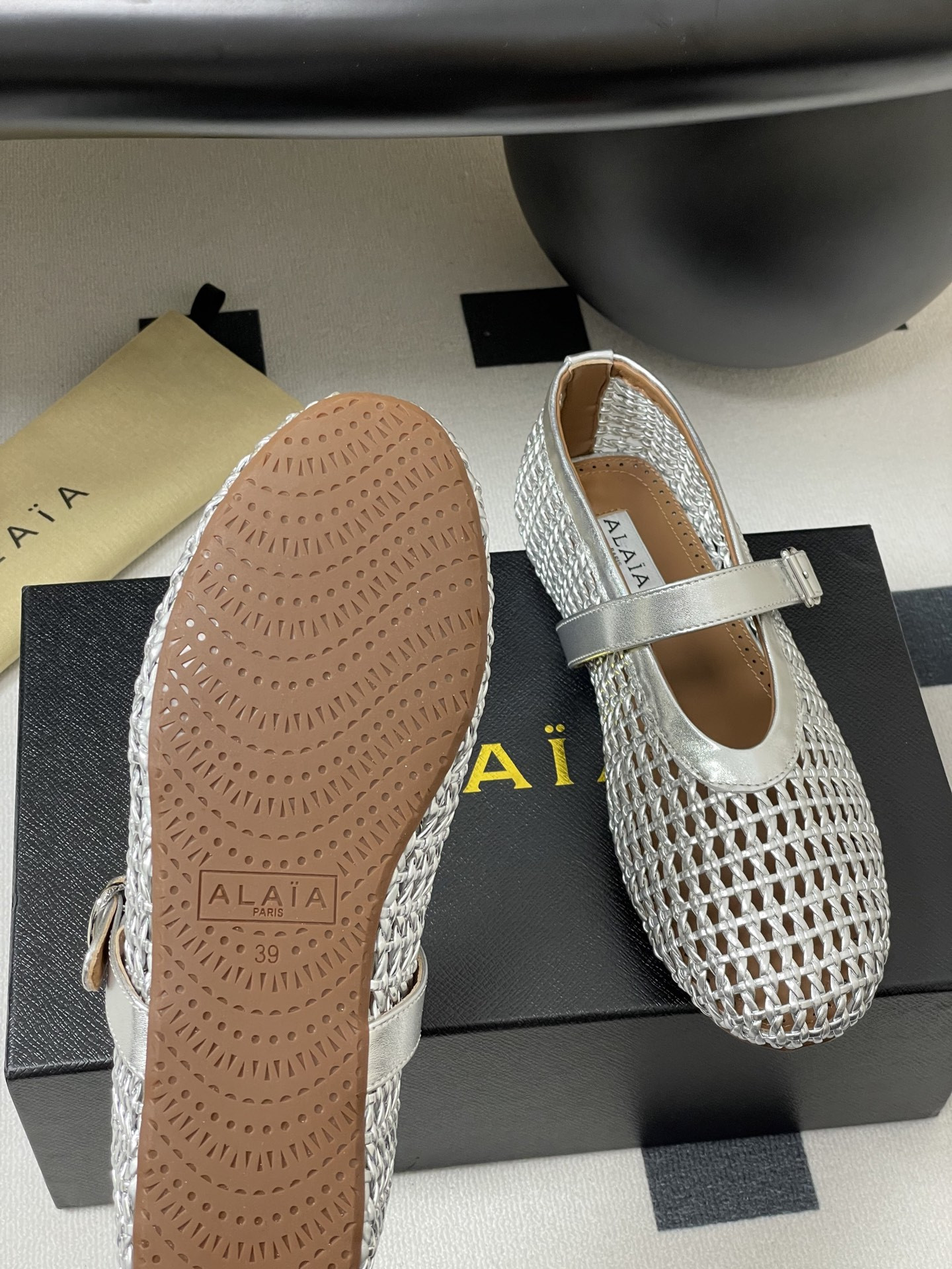 ua alaïa braided ballet flats(cusT0mized size 7-10 days production time)