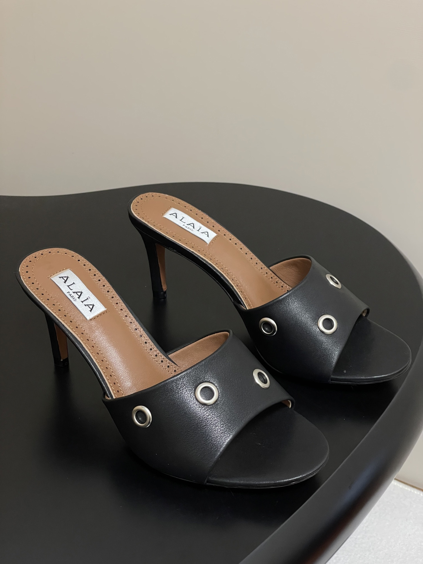 ua a1a1a ring eyelets slippers 7cm heel(cusT0mized size 7-10 days production time)