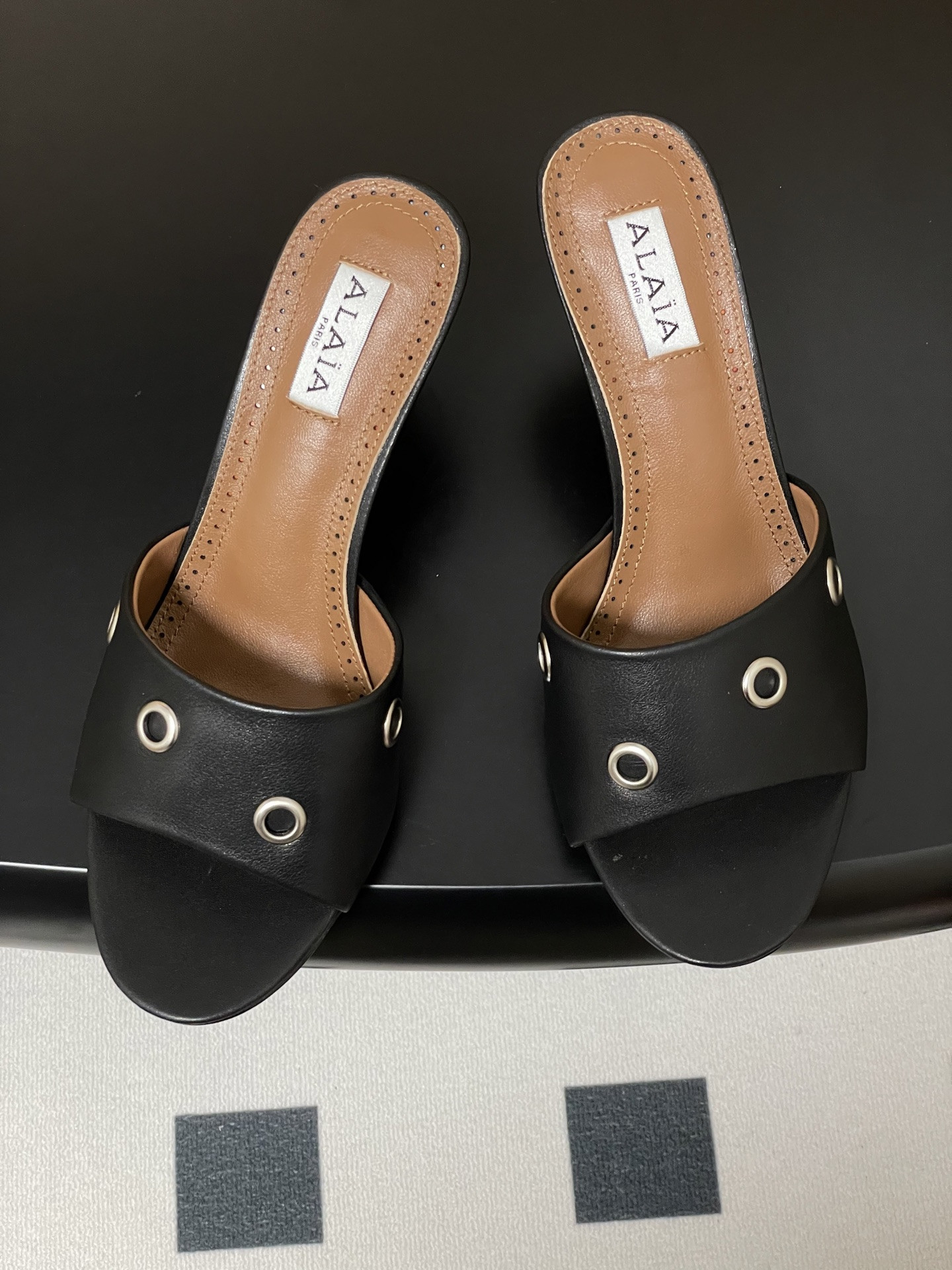 ua a1a1a ring eyelets slippers 7cm heel(cusT0mized size 7-10 days production time)