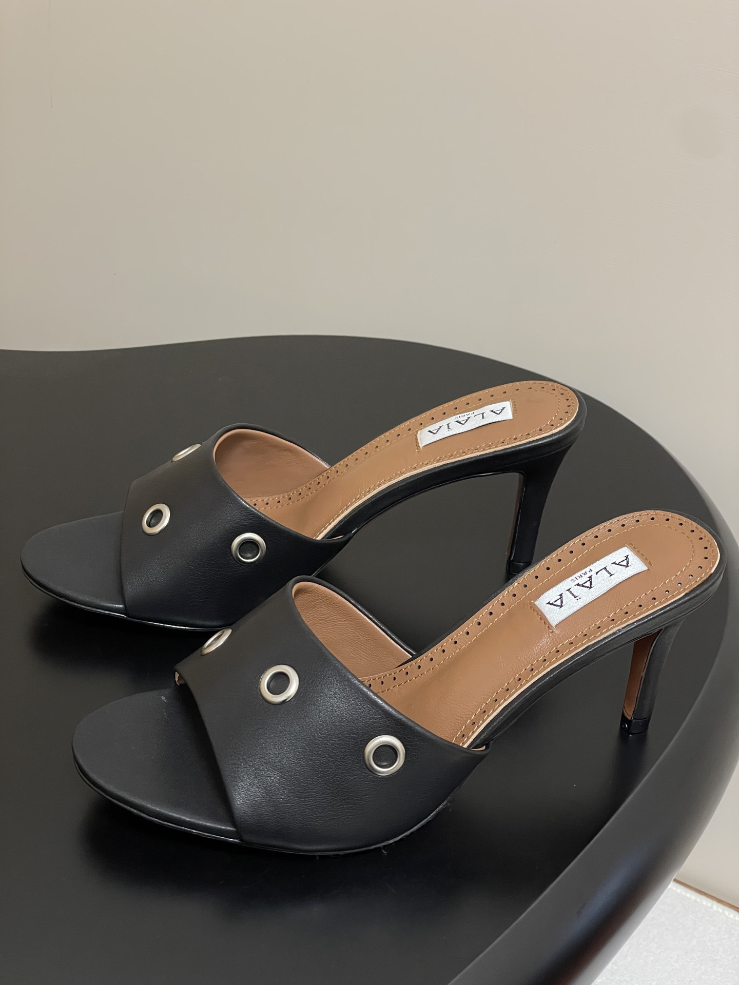 ua a1a1a ring eyelets slippers 7cm heel(cusT0mized size 7-10 days production time)
