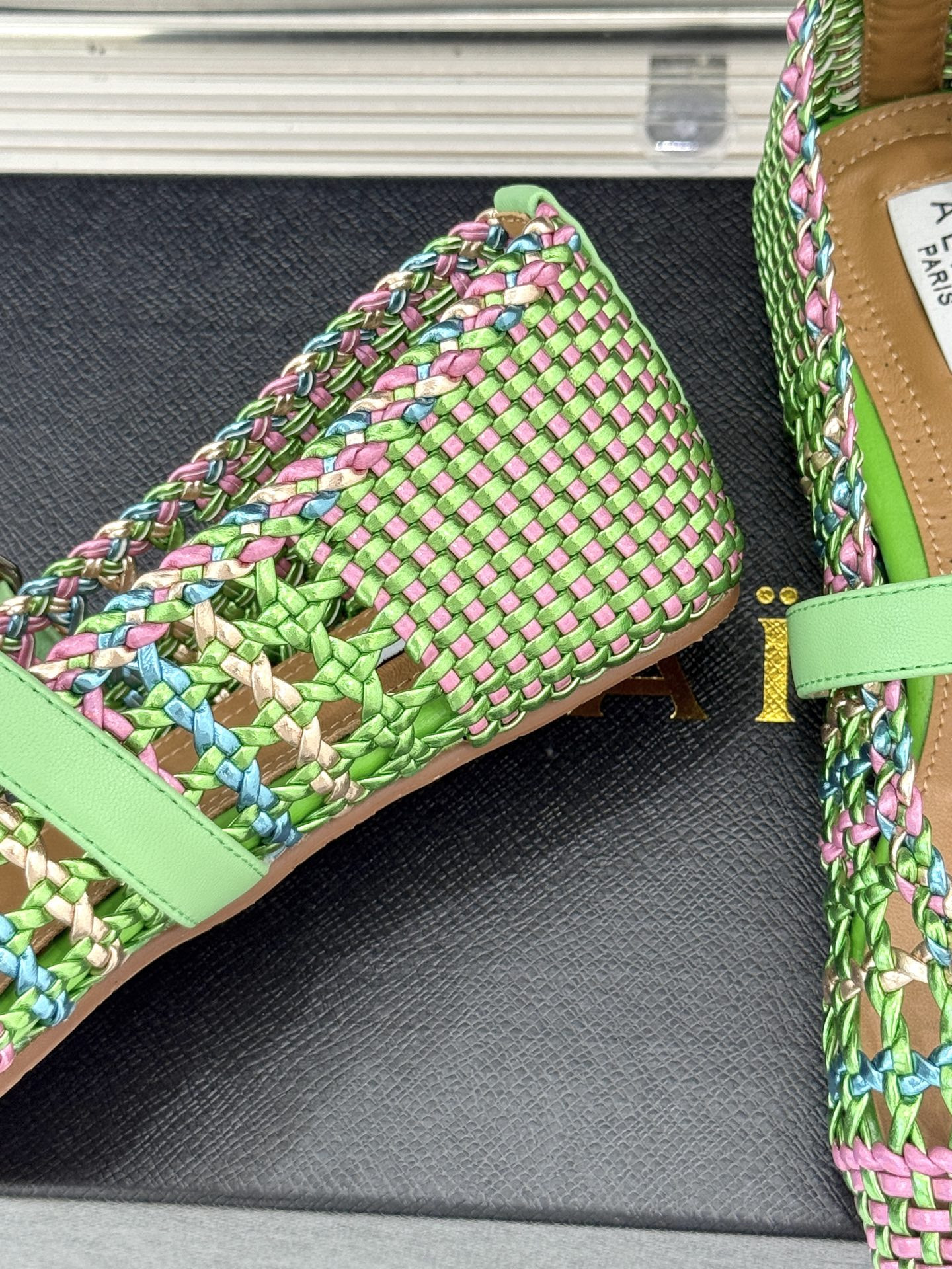ua alaïa hollow woven mary jane flats(cusT0mized size 7-10 days production time)