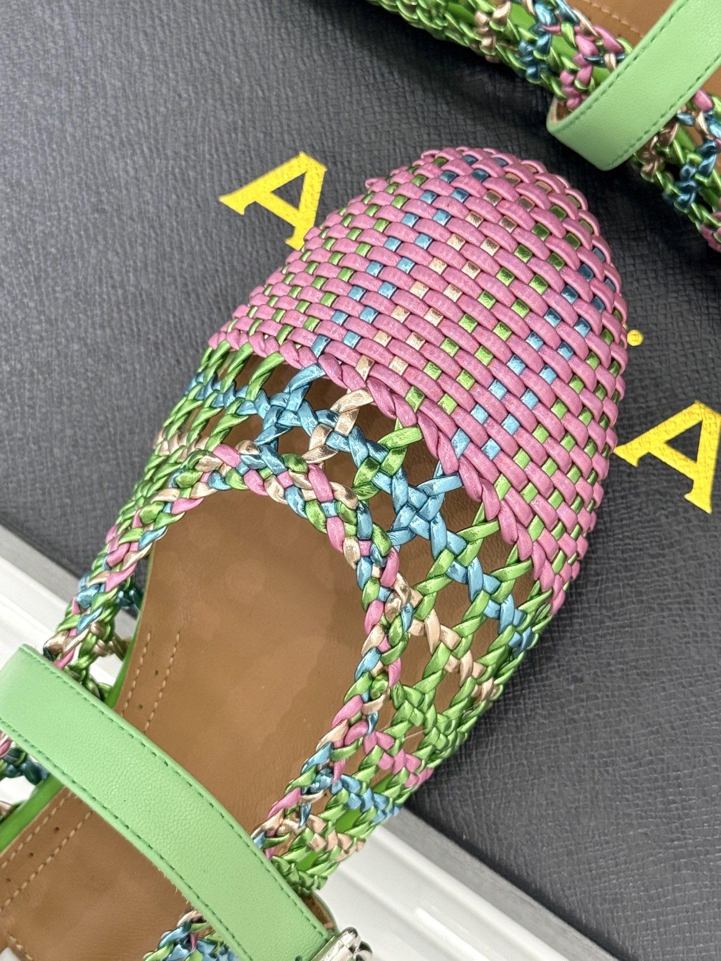 ua alaïa hollow woven mary jane flats(cusT0mized size 7-10 days production time)