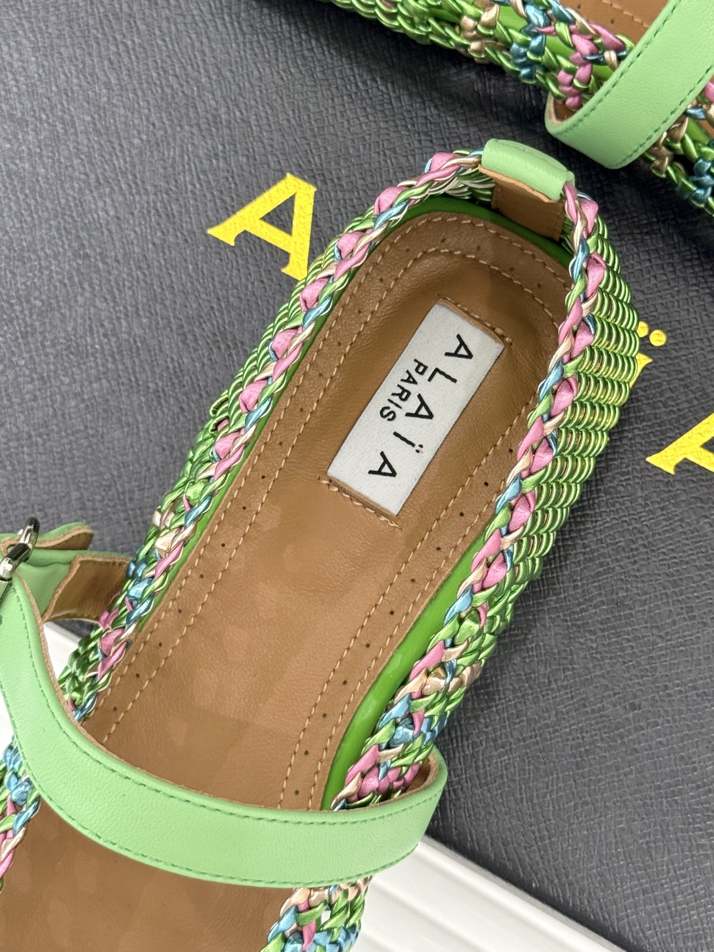 ua alaïa hollow woven mary jane flats(cusT0mized size 7-10 days production time)
