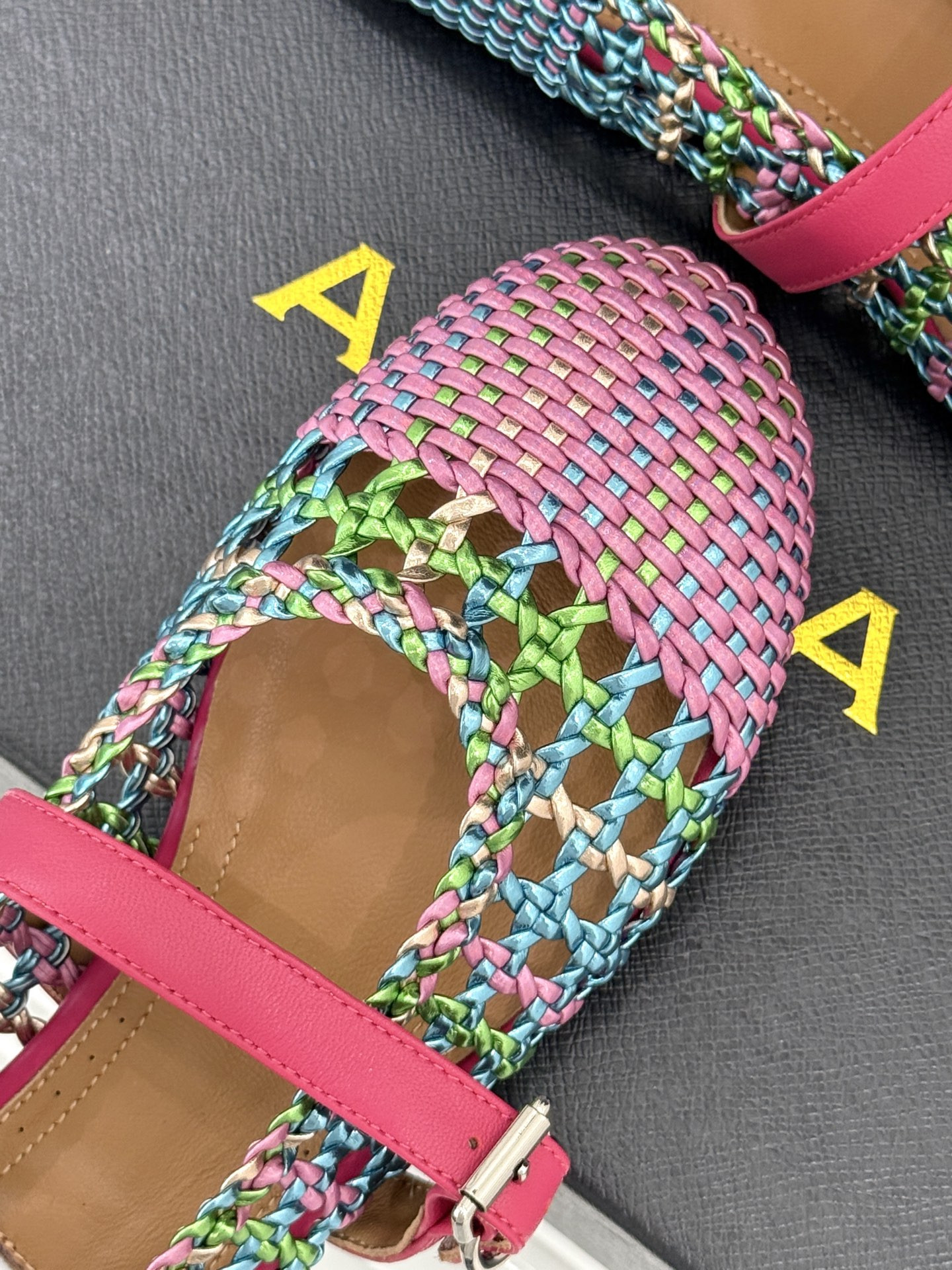 ua alaïa hollow woven mary jane flats(cusT0mized size 7-10 days production time)