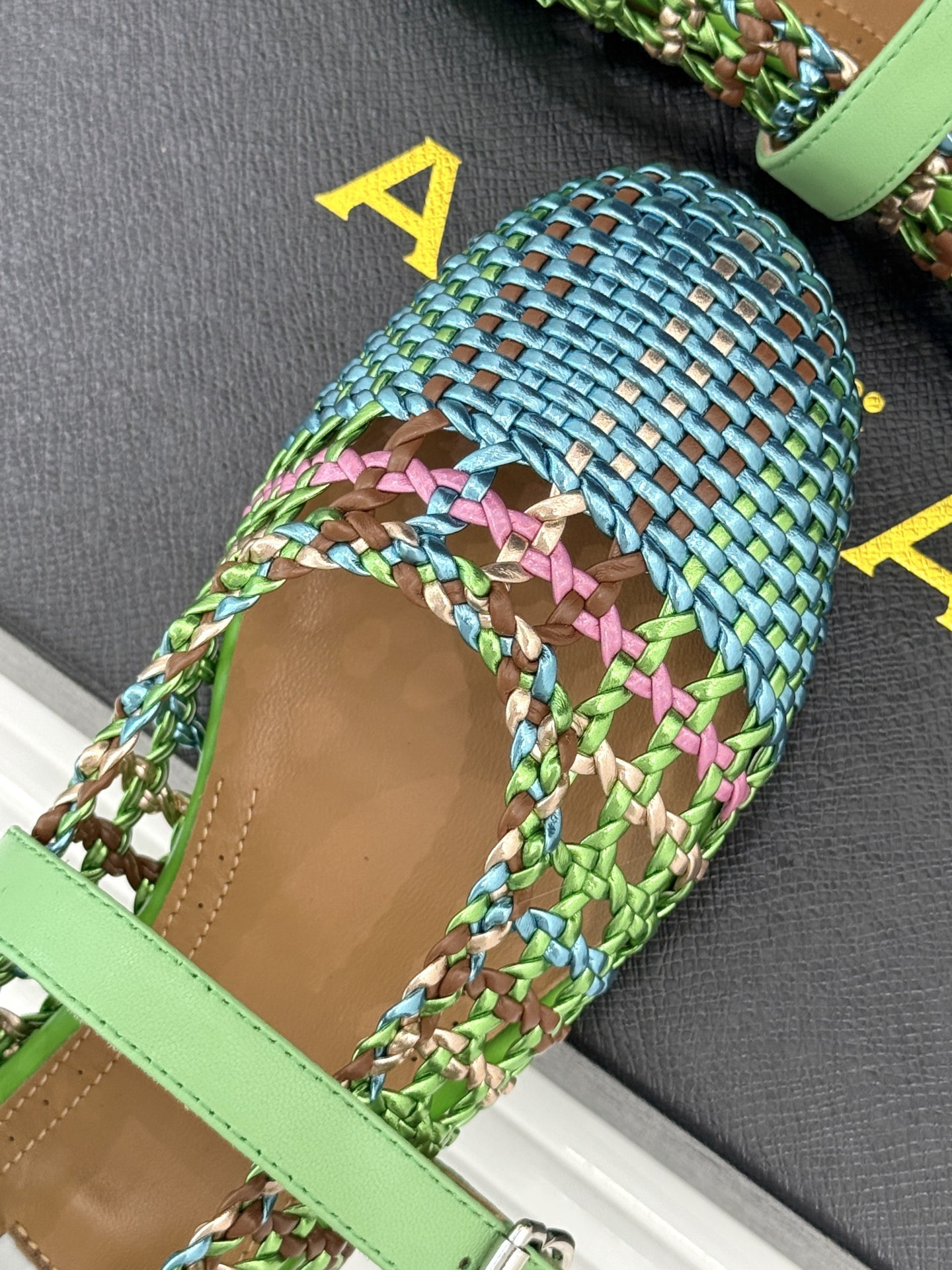 ua alaïa hollow woven mary jane flats(cusT0mized size 7-10 days production time)