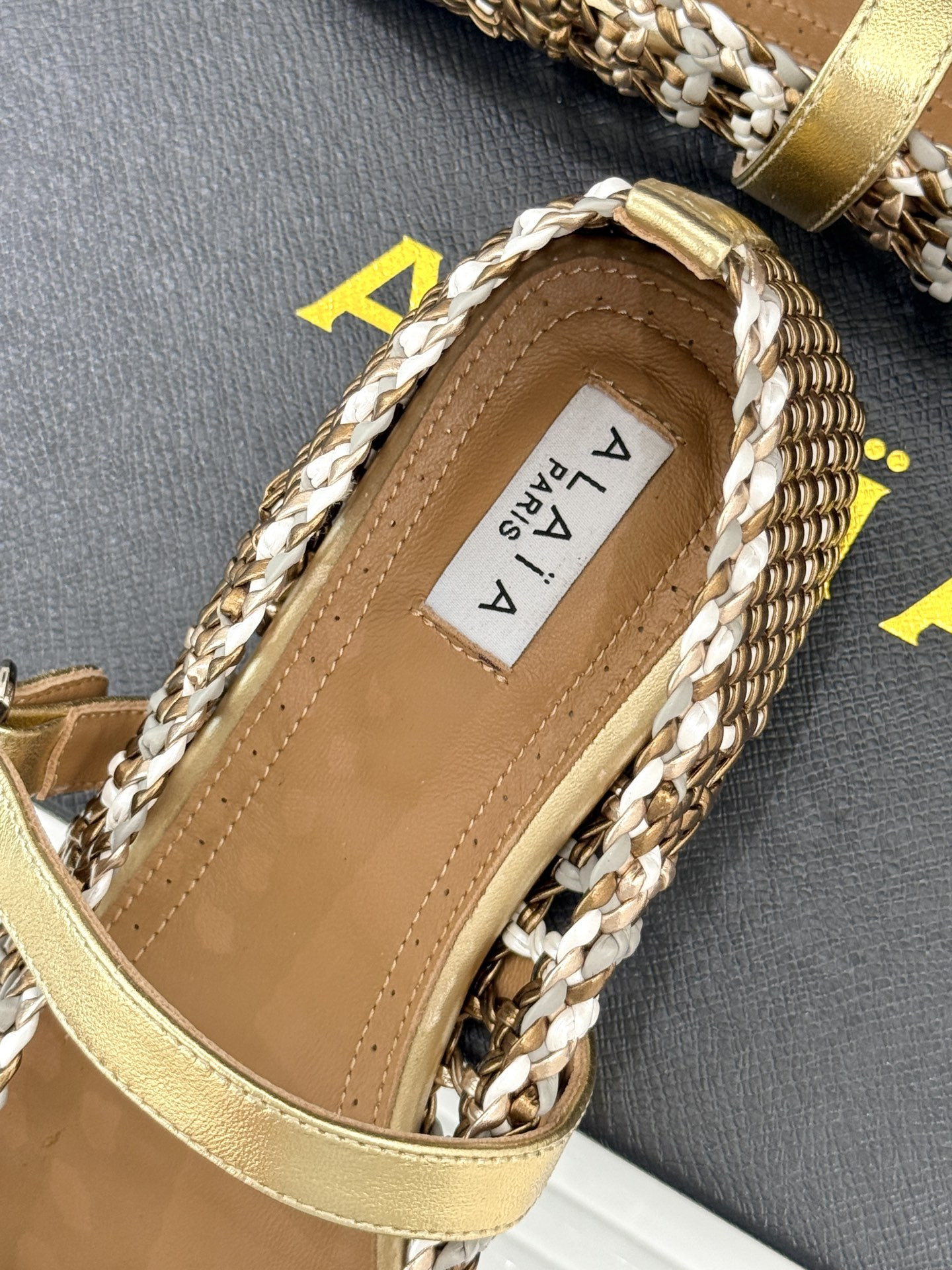 ua alaïa hollow woven mary jane flats(cusT0mized size 7-10 days production time)