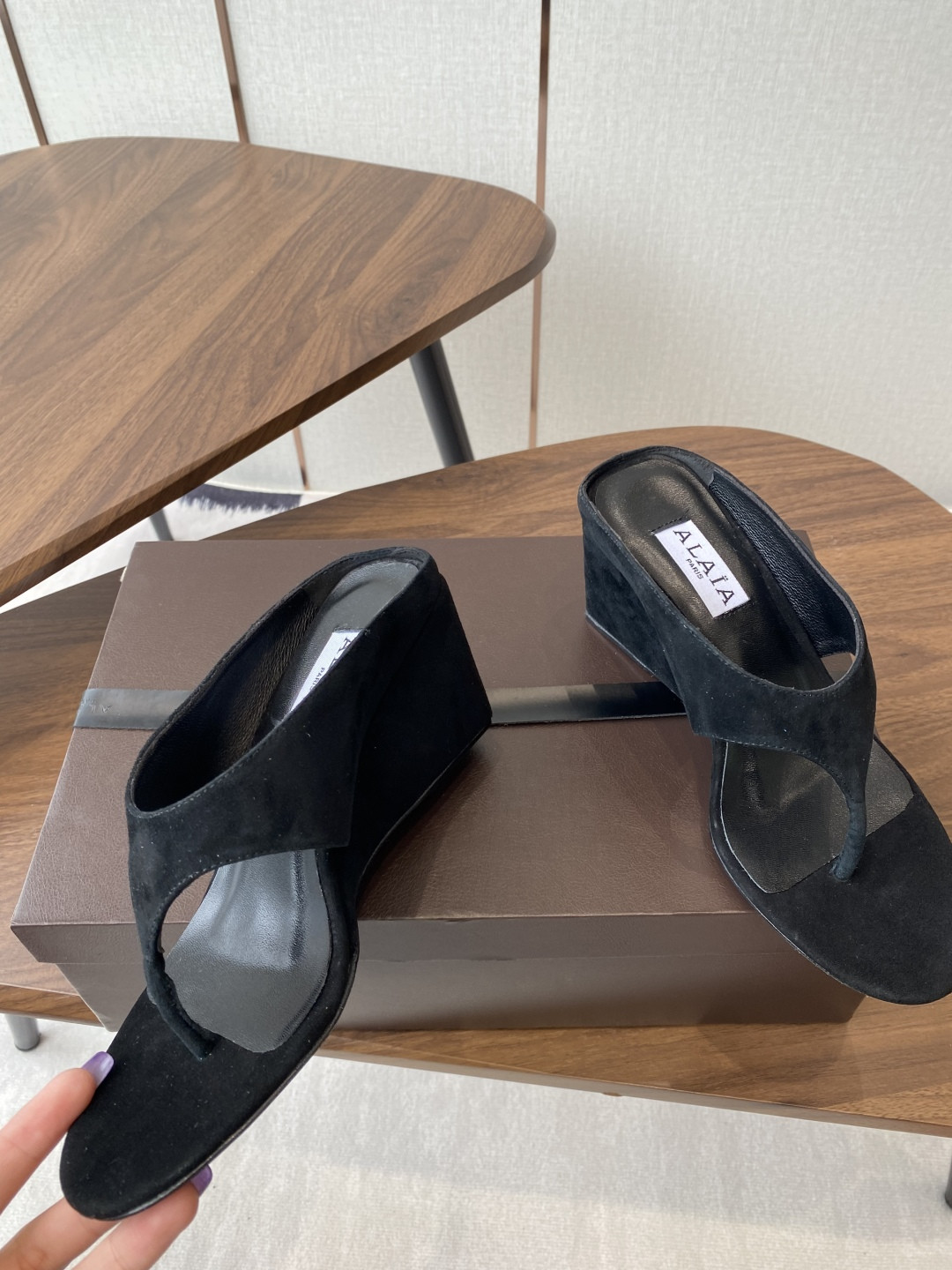 ua a1a1a wedge cube satin sandal(cusT0mized size 7-10 days production time)