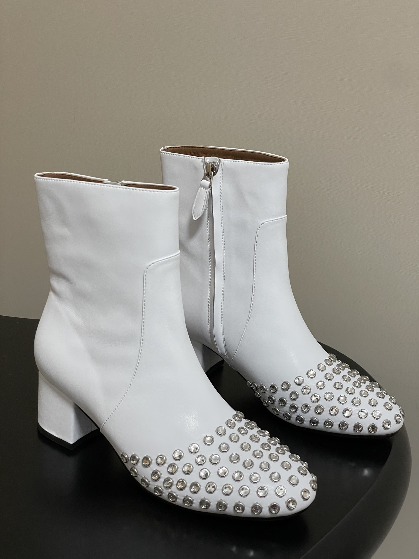 ua a1a1a crystal di*m*nd boots 5.5cm heel(cusT0mized size 7-10 days production time)
