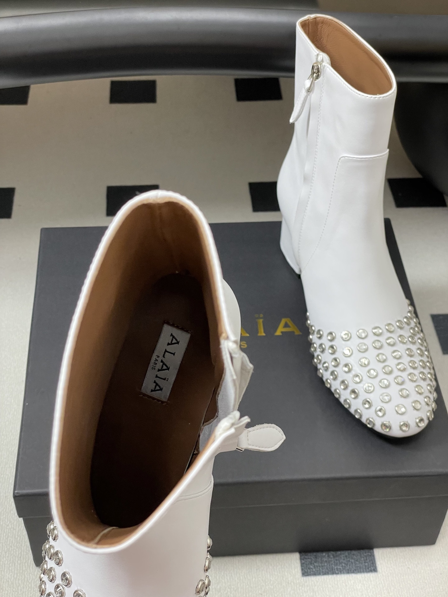 ua a1a1a crystal di*m*nd boots 5.5cm heel(cusT0mized size 7-10 days production time)