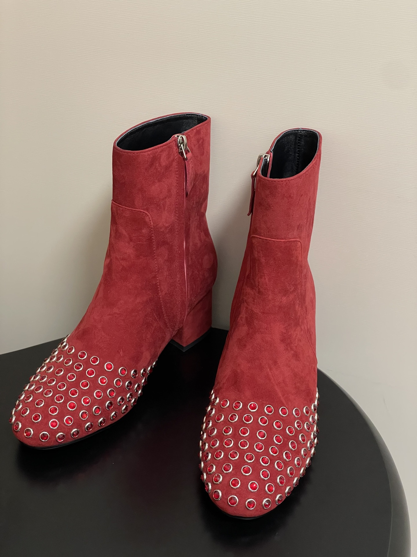 ua a1a1a crystal di*m*nd boots 5.5cm heel(cusT0mized size 7-10 days production time)