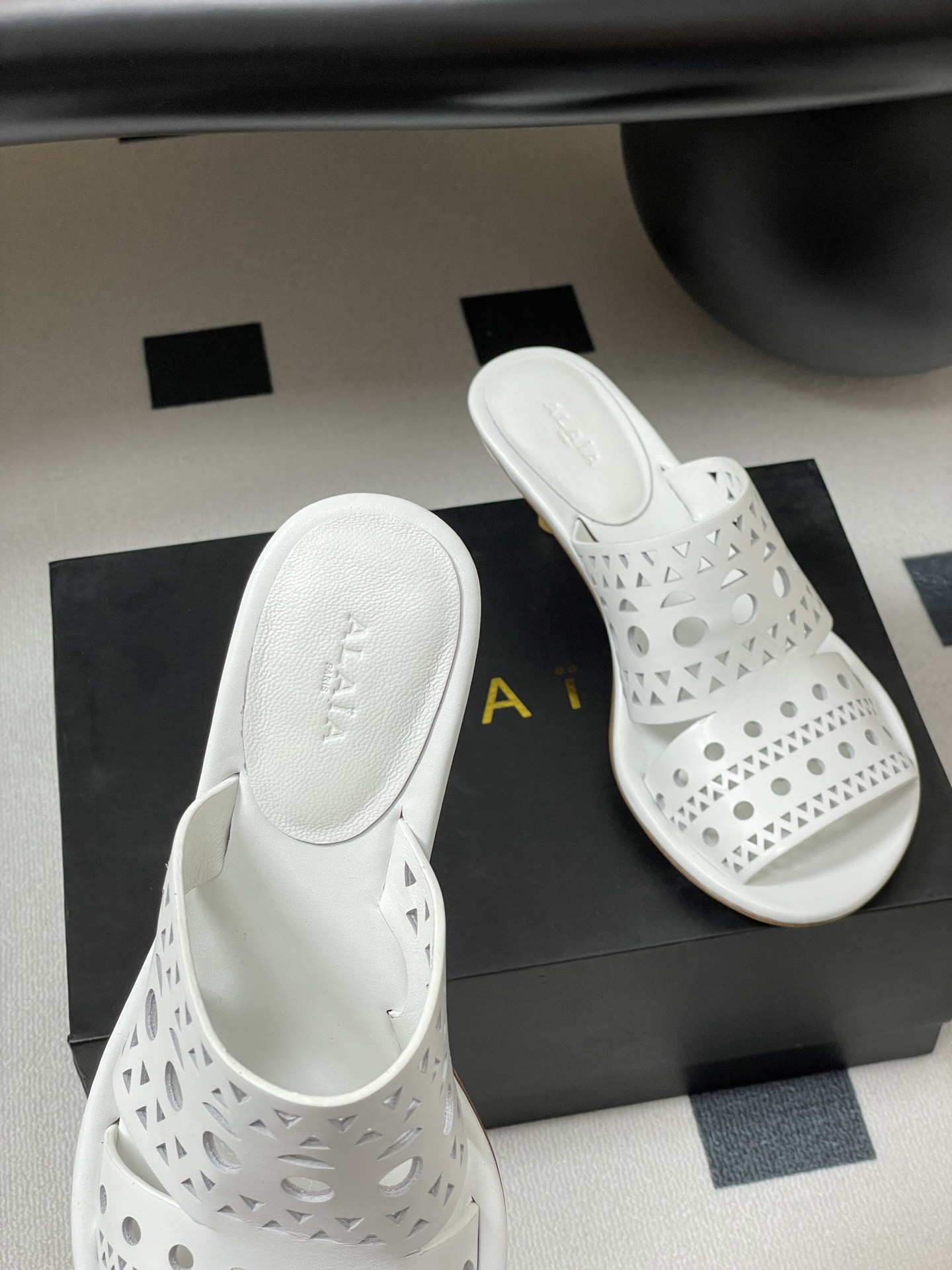 ua a1a1a heeled slippers 5.5cm heel(cusT0mized size 7-10 days production time)