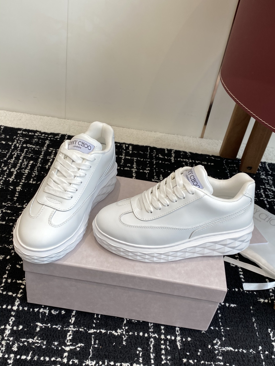 ua ji*y ch* Di*m*nd light maxi f sneakers