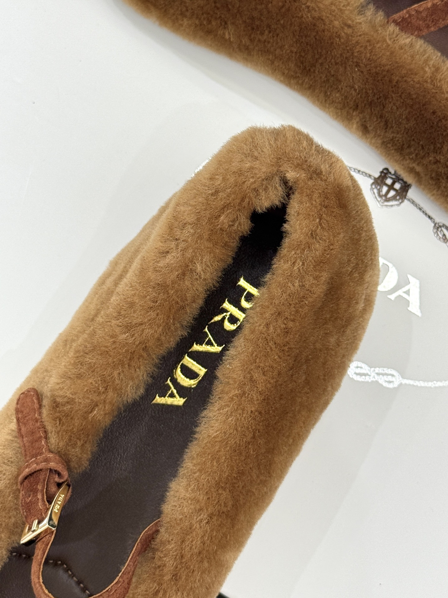 ua Pra*a shearling ballerinas